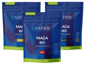 NATIOS Maca Bio 200 g - černá