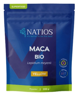 NATIOS Maca Bio 200 g - černá