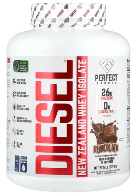 Perfect Sports Diesel 100% New Zealand Whey Isolate 2270 g - slaný karamel