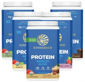 Sunwarrior Protein Warrior Blend 750 g - čokoláda