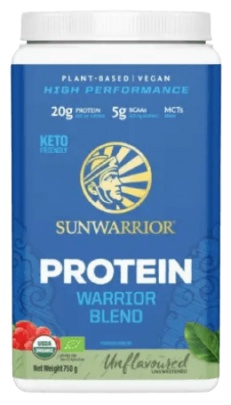 Sunwarrior Protein Warrior Blend 750 g - lesní plody
