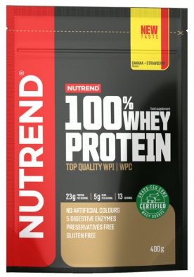 Nutrend 100% Whey Protein 400 g - jahoda