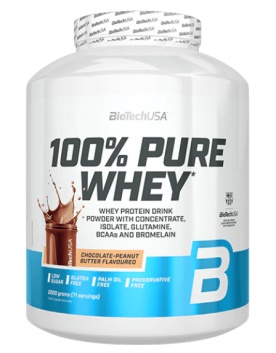 BioTechUSA 100% Pure Whey 2270 g - black biscuit + BioTechUSA Unisex Triko Černé ZDARMA