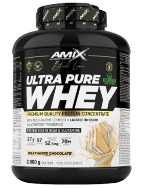 Amix Black Line Ultra Pure Whey Protein 2000 g + Amix Fitness Bag ZDARMA