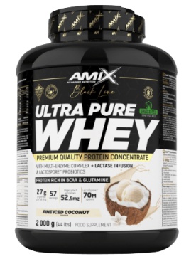 Amix Black Line Ultra Pure Whey Protein 2000 g + Amix Fitness Bag ZDARMA