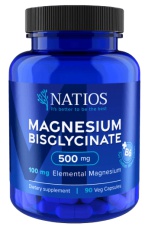 NATIOS Magnesium Bisglycinate 500 mg + B6 90 kapslí