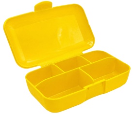 Universal Animal Pill Box - žlutý