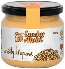 Lucky Alvin Arašídový krém 330 g - křupavý VÝPRODEJ 21.10.2026