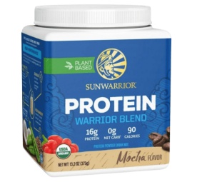 Sunwarrior Protein Warrior Blend 375g - Moka VÝPRODEJ