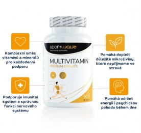 SportWave Multivitamin premium chelate 90 kapslí