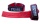 Power System Posilovací kožené trhačky Leather Lifting Straps - červená