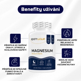 Sportwave Magnesium Good Night Bisglycinate 90 kapslí