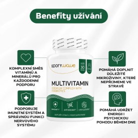 SportWave Multivitamin premium chelate 90 kapslí