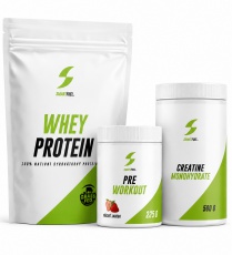SmartFuel Balíček kompletní trénink (Pre-Workout, 100 % Whey Protein, Creatine Monohydrate)
