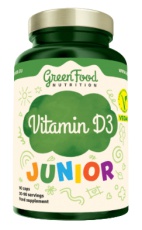 GreenFood Junior Vitamin D3 90 kapslí