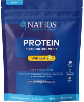 NATIOS 100% Native Whey Protein 1000 g
