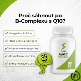 Smartfuel B-Complex + Koenzym Q10 90 kapslí