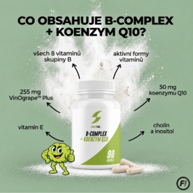 Smartfuel B-Complex + Koenzym Q10 90 kapslí