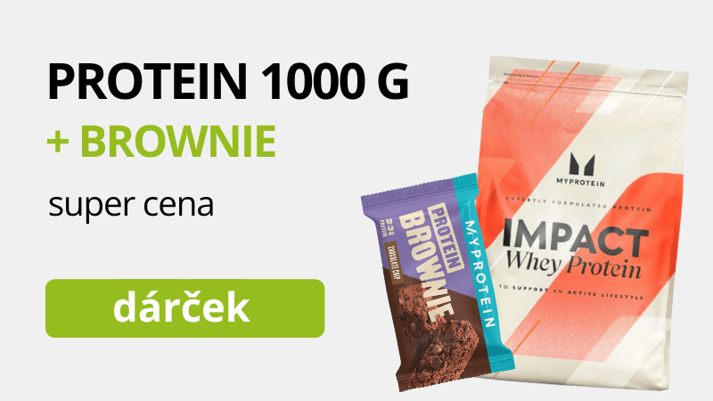 MyProtein Impact Whey Protein 1000 g + brownie zadarmo