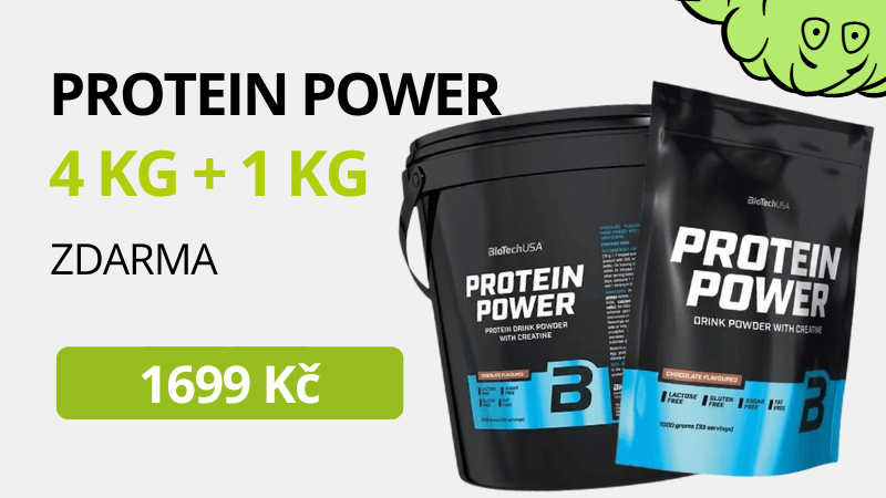 BiotechUSA Protein Power 4000 g + 1000 g ZDARMA