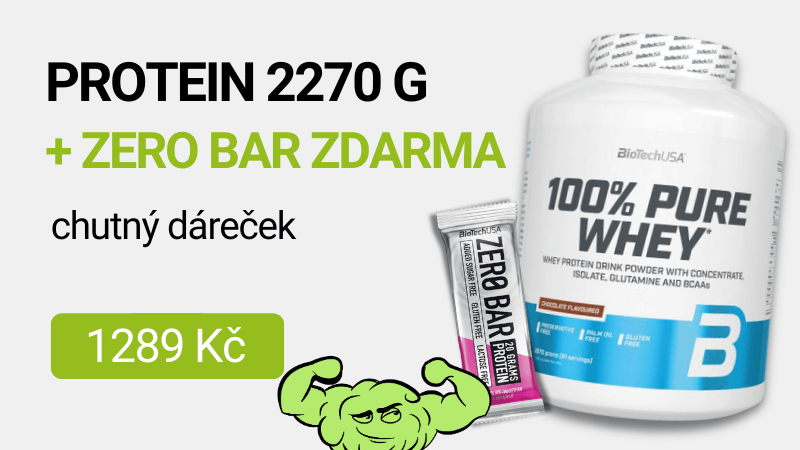 BioTechUSA 100% Pure Whey 2270 g  + Zero Bar 50 g ZDARMA