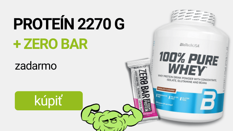 BioTechUSA 100% Pure Whey 2270 g  + Zero Bar 50 g ZDARMA