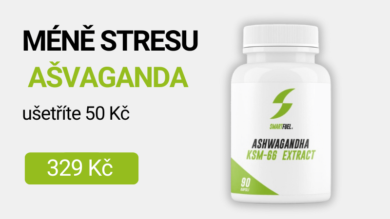 SmartFuel Ashwagandha KSM-66® Extrakt 90 kapslí - sleva 50 Kč