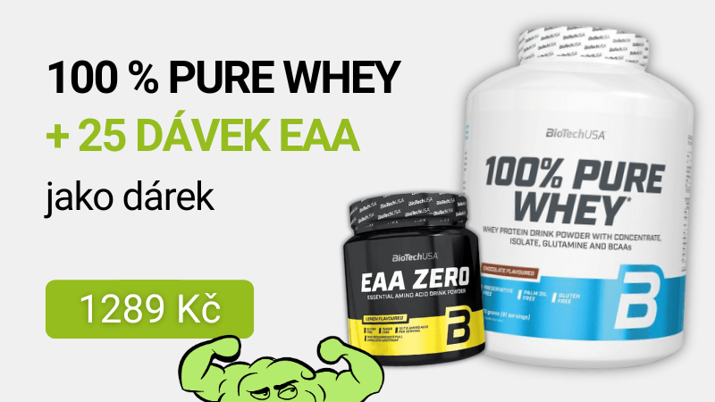 BioTechUSA 100% Pure Whey 2270 g +  EAA Zero 350 g ZDARMA