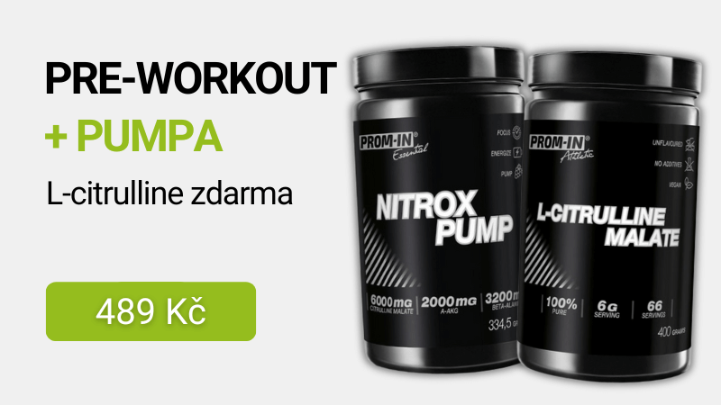 Prom-in Nitrox Pump 334,5 g + Citrulline Malate 400 g ZDARMA