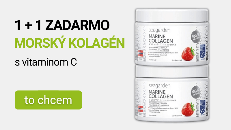 Seagarden Marine Collagen + vitamin C 150 g - jahoda 1 + 1