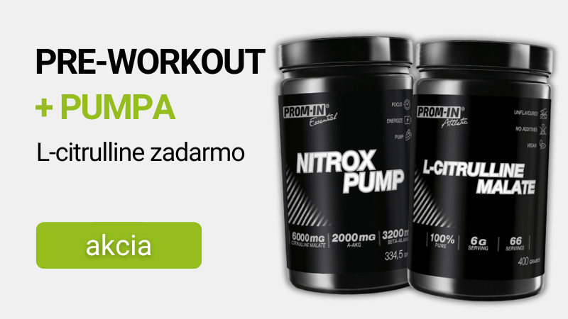 Prom-in Nitrox Pump 334,5 g + Citrulline Malate 400 g ZADARMO
