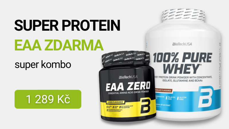BioTechUSA 100% Pure Whey 2270 g + BiotechUSA EAA Zero 350 g ZDARMA