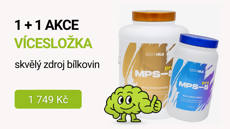  Czech Virus Vícesložkový protein MPS-5 PRO 2250g + 1000g AKCE 1749 Kč