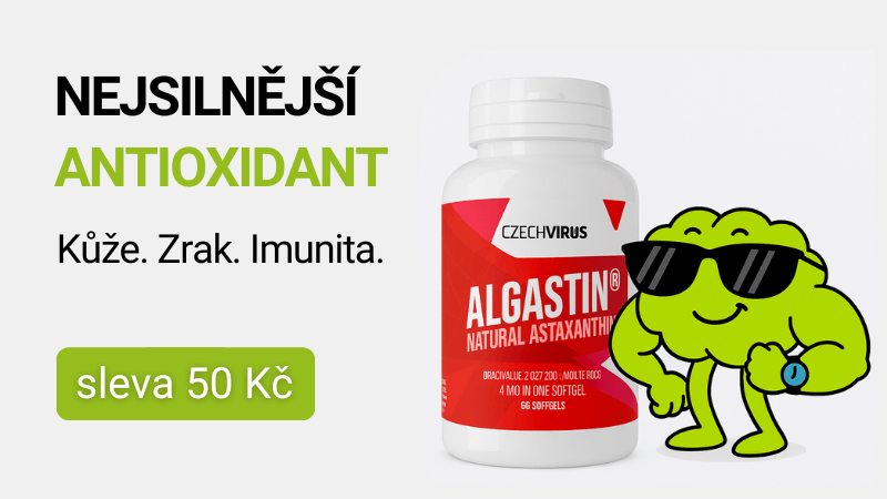 Czech Virus Algastin natural astaxanthin 60 kapslí 449 Kč