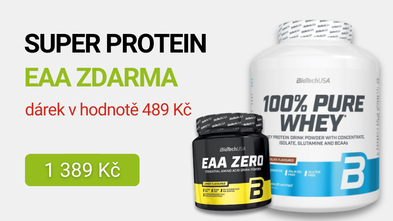 BioTechUSA 100% Pure Whey 2270 g + BiotechUSA EAA Zero 350 g ZDARMA