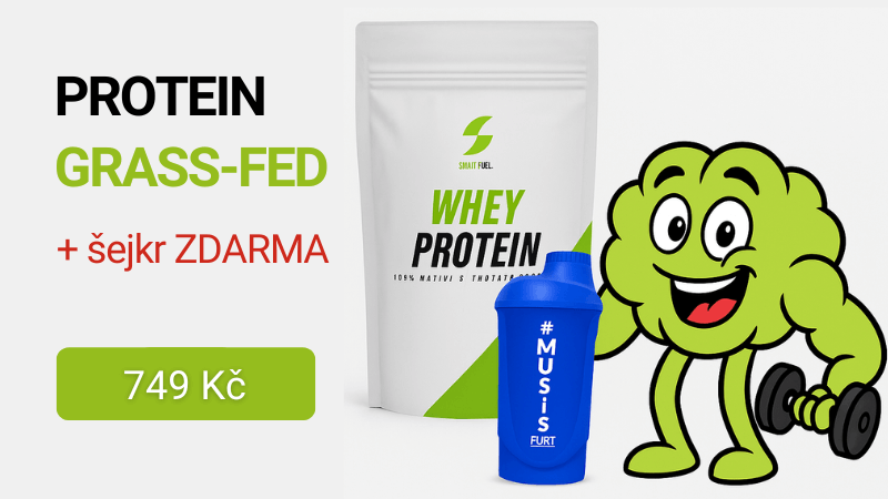 SmartFuel 100 % Whey Protein 1000 g + Fitness007 šejkr #musíšfurt 600 ml ZDARMA