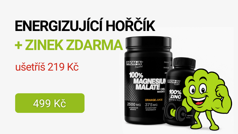Prom-in 100% Magnesium Malate 324 g + 100% Zinc Bisglycinate 120 tablet ZDARMA - 499 Kč