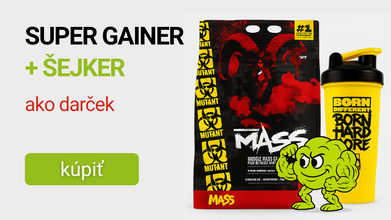 Mutant Mass NEW 6800 g + Hardcore Deluxe Šejkr 1000 ml ZADARMO