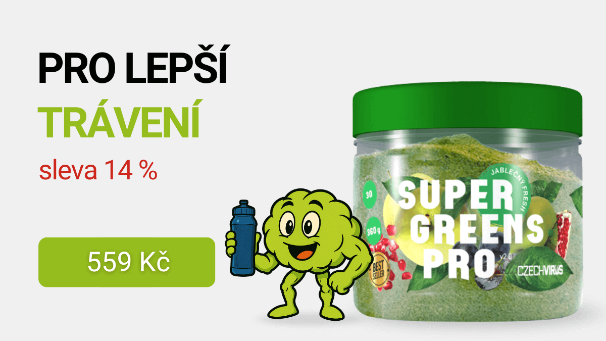 Czech Virus Super Greens PRO V2.0 360 g 559 Kč