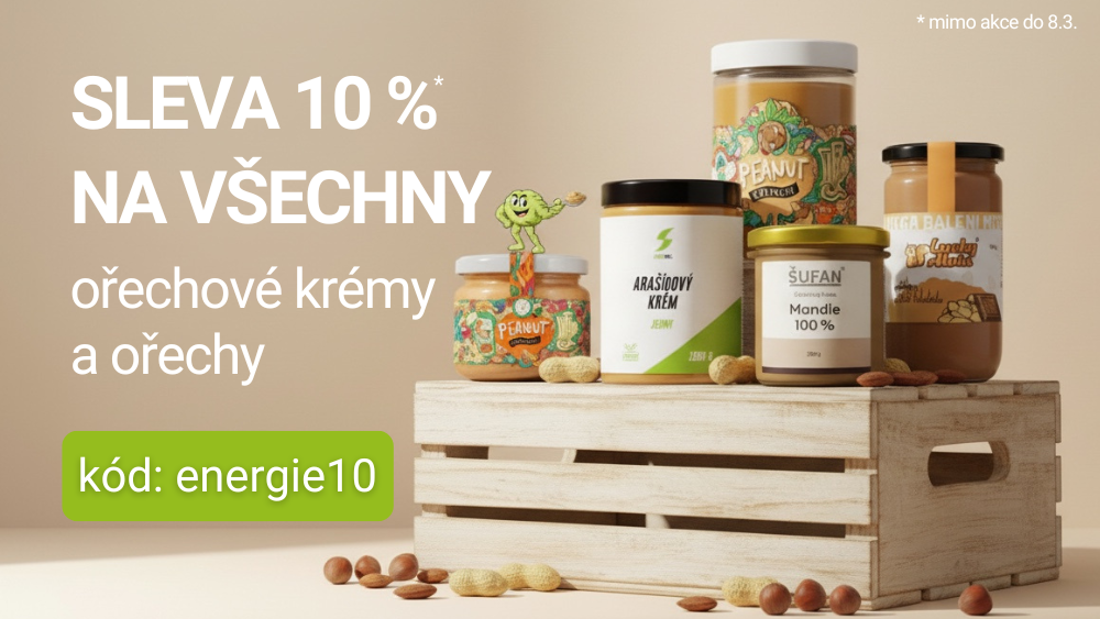 Sleva na ořechy a ořechové krémy