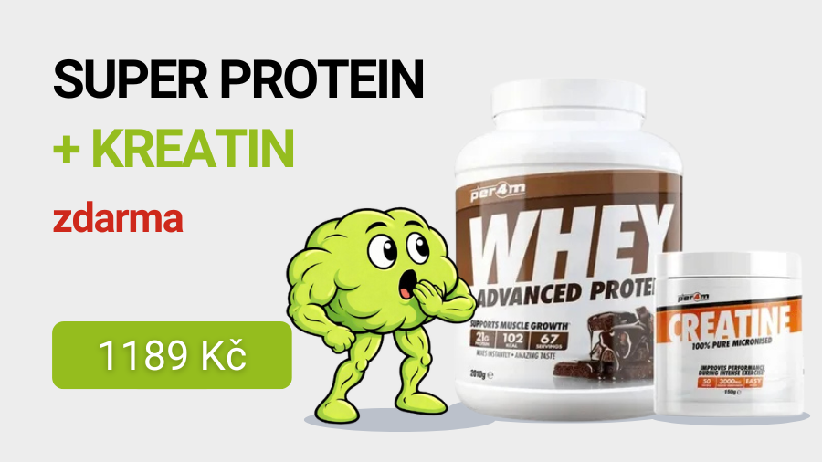 Per4m Whey Protein 2010 g + Micronised Creatine 150 g ZDARMA (1189 Kč)