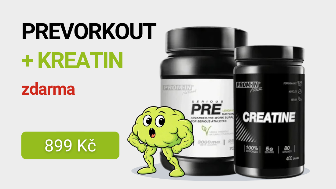Prom-in Serious PRE 2.0 Natural 705 g + Creatine HPLC Mikronizovaný 400 g ZDARMA