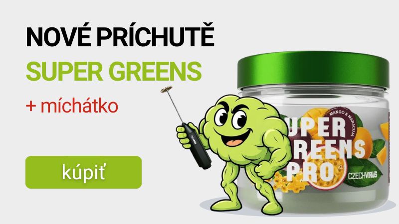 Czech Virus Super Greens PRO V2.0 360 g + Czech Virus Super Greens Mixér ZADARMO