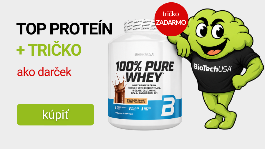 BioTechUSA 100% Pure Whey 2000-2270 g + BioTechUSA Unisex Triko Černé ZADARMO