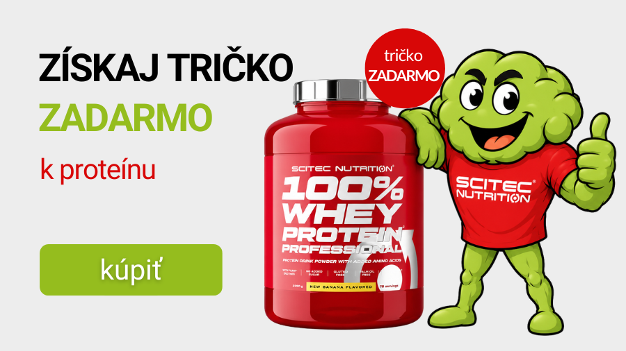 Scitec 100% Whey Protein Professional 2350 g + Scitec Unisex Triko Červené ZADARMO