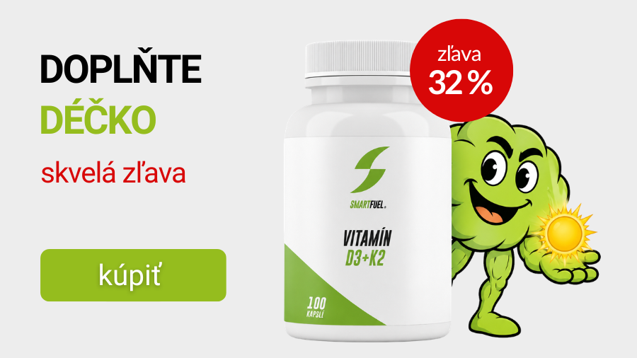 SmartFuel Vitamin D3 + K2 (D3 5000 IU / K2 jako MK-7) 100 kapsúl akcie