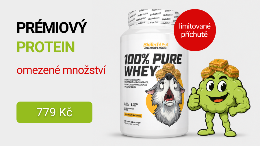 BioTechUSA 100% Pure Whey 900 g - limitky