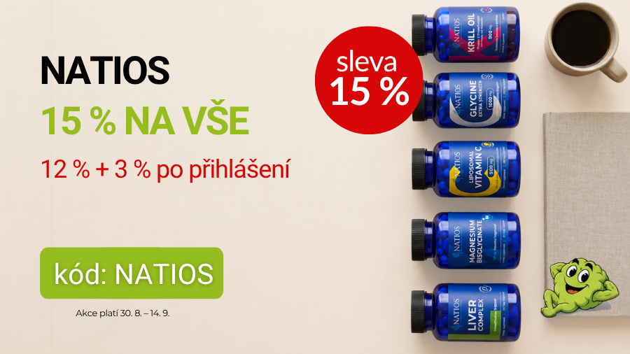 Sleva 15 % NATIOS do 14.9.