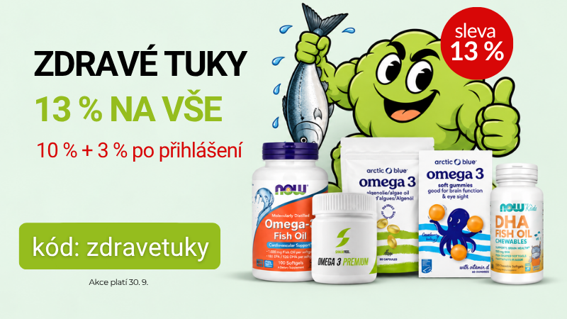 Sleva 13 % zdravé tuky