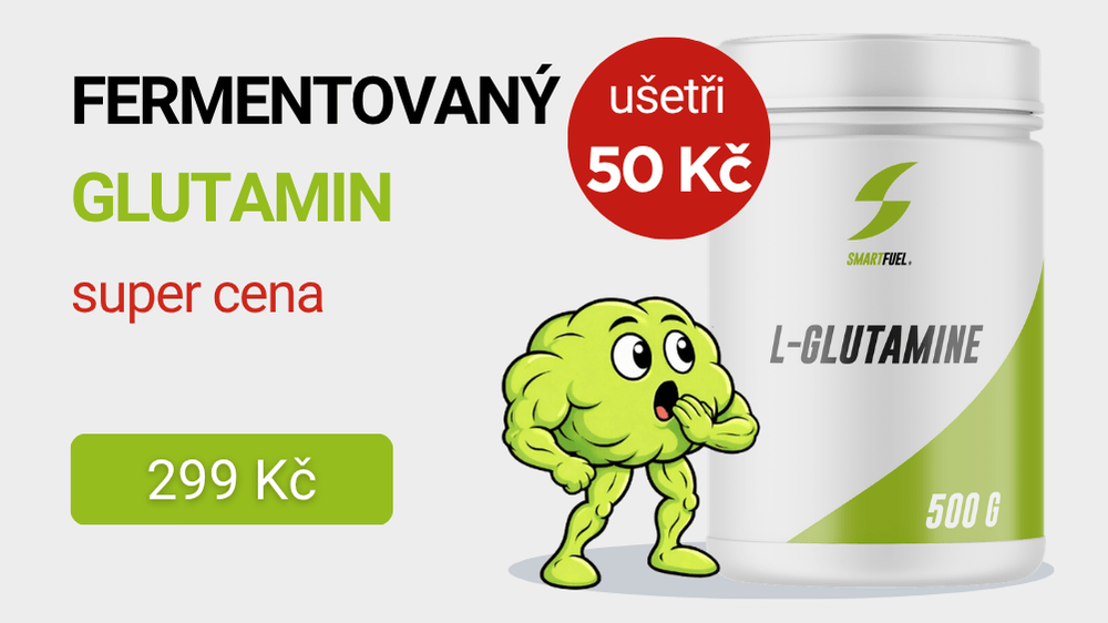 SmartFuel L-Glutamine 500 g akce